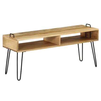 Meuble Tv Bois De Manguier Massif 110 X 35 X 45 Cm
