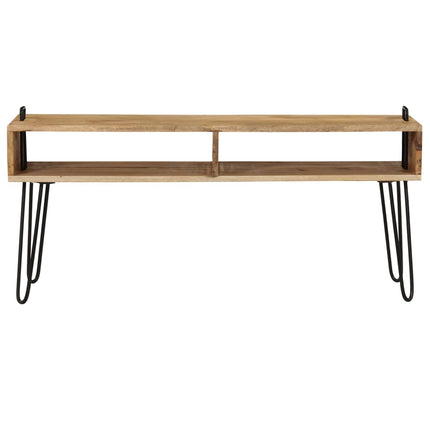 Meuble Tv Bois De Manguier Massif 110 X 35 X 45 Cm