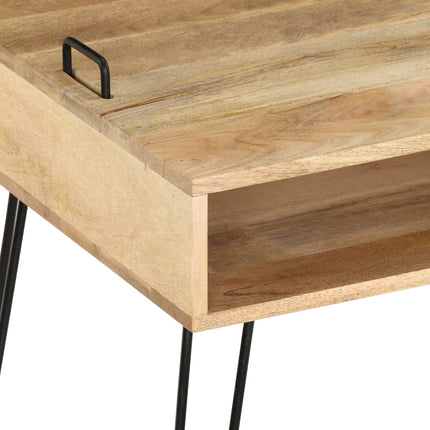 Meuble Tv Bois De Manguier Massif 110 X 35 X 45 Cm