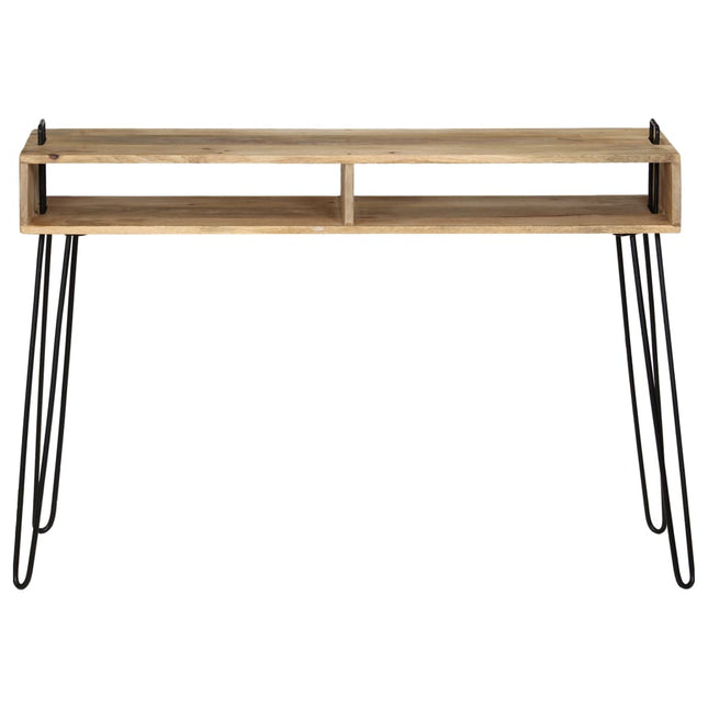 Table Console Bois De Manguier Massif 115 X 35 X 76 Cm