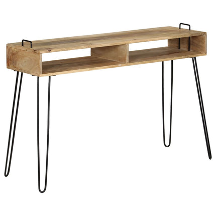 Table Console Bois De Manguier Massif 115 X 35 X 76 Cm