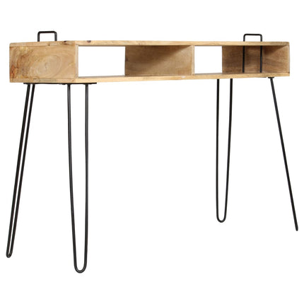 Table Console Bois De Manguier Massif 115 X 35 X 76 Cm
