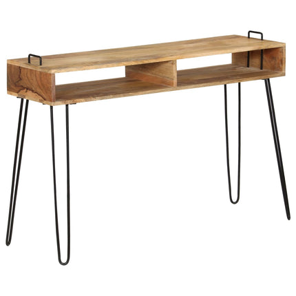 Table Console Bois De Manguier Massif 115 X 35 X 76 Cm