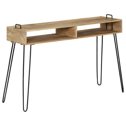 Table Console Bois De Manguier Massif 115 X 35 X 76 Cm