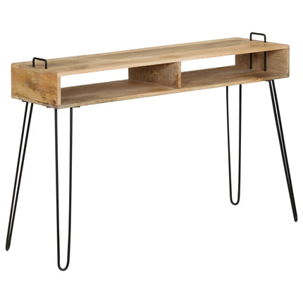 Table Console Bois De Manguier Massif 115 X 35 X 76 Cm
