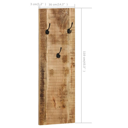Porte-Manteau Mural 2 Pcs 36X110X3 Cm