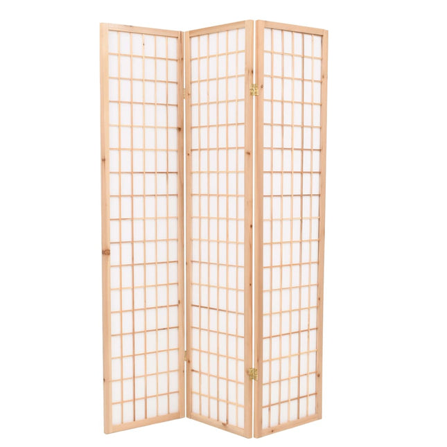 Cloison De Séparation 3 Panneaux Style Japonais 120X170 Cm