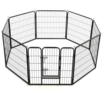 Parc Pour Chiens Acier Noir