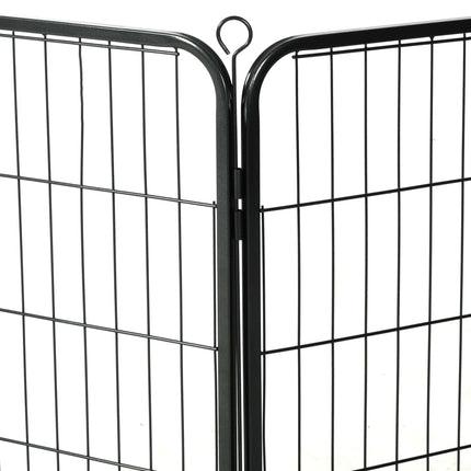 Parc Pour Chiens Acier Noir