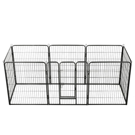 Parc Pour Chiens Acier Noir