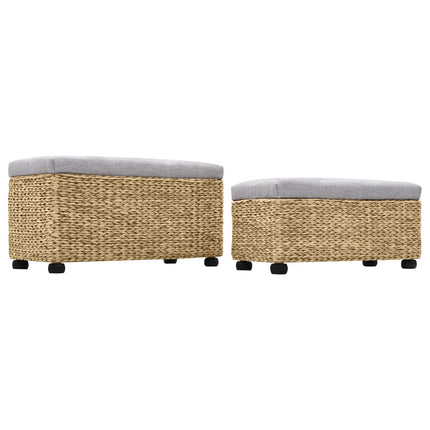 Ensemble De Banc Lot De 2 Jacinthe D'eau Gris