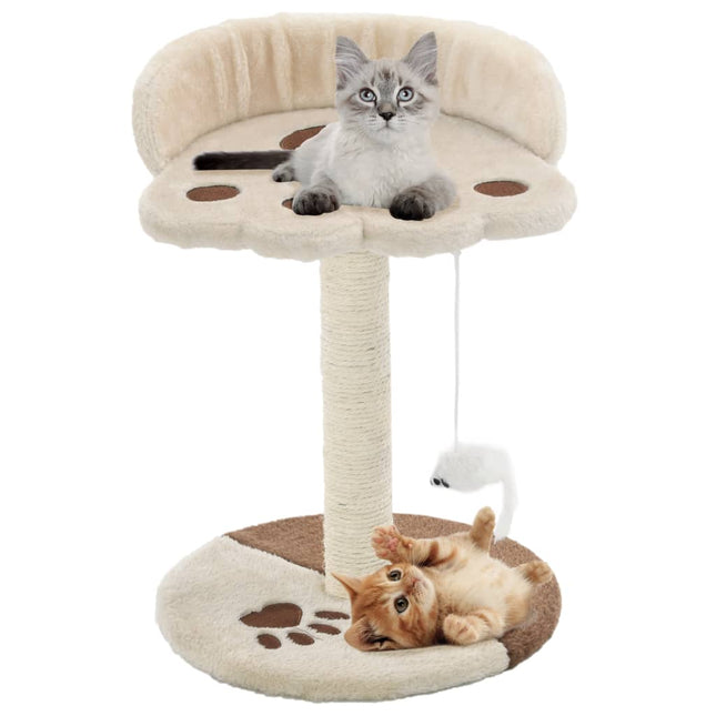 Arbre À Chat Avec Griffoir En Sisal Et Marron
