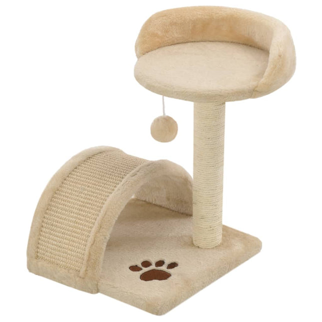 Arbre À Chat Avec Griffoir En Sisal Et Marron
