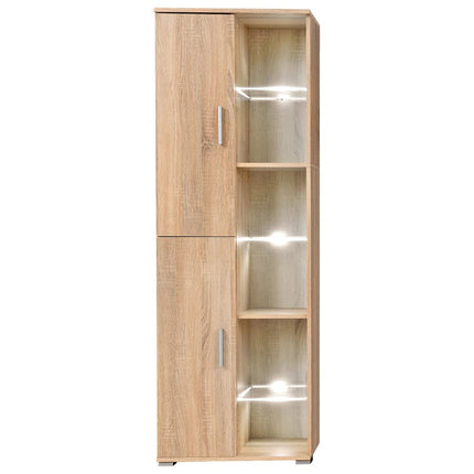 Unité Murale Tv Avec Lumières Led Sonoma