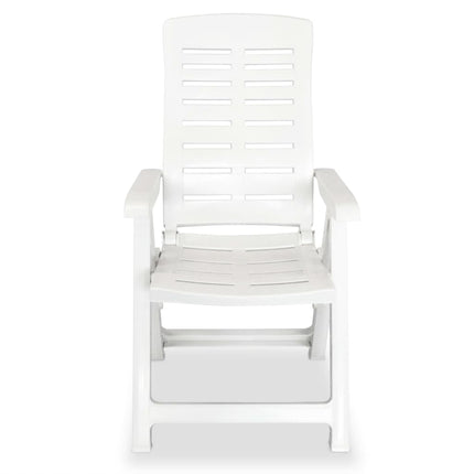 Chaises Inclinables De Jardin Lot De 4 Plastique