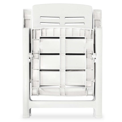 Chaises Inclinables De Jardin Lot De 4 Plastique