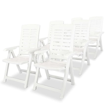 Chaises Inclinables De Jardin Lot De 4 Plastique