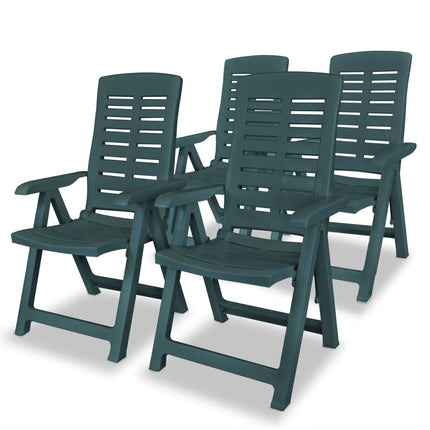 Chaises Inclinables De Jardin Lot De 4 Plastique