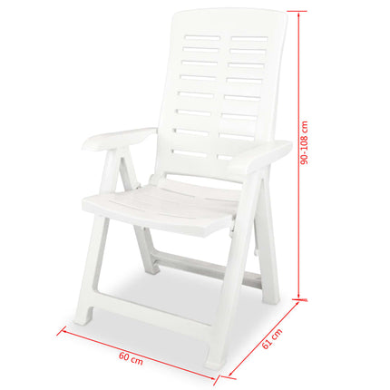 Mobilier À Manger D'extérieur 5 Pcs Plastique