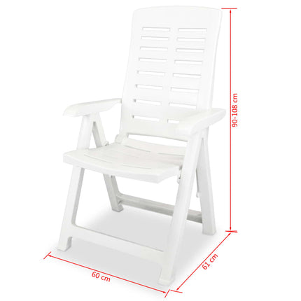 Ensemble À Manger D'extérieur 7 Pcs Plastique