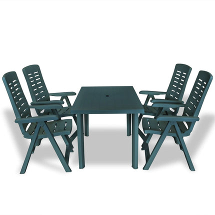 Mobilier À Manger D'extérieur 5 Pcs Plastique