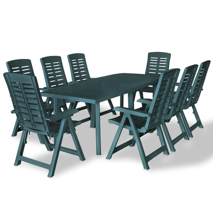 Ensemble À Manger D'extérieur 9 Pcs Plastique