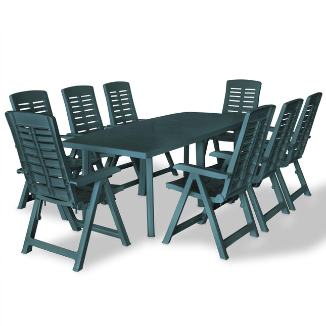 Ensemble À Manger D'extérieur 9 Pcs Plastique