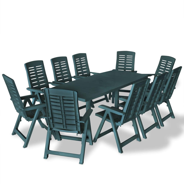 Ensemble À Manger D'extérieur 11 Pcs Plastique