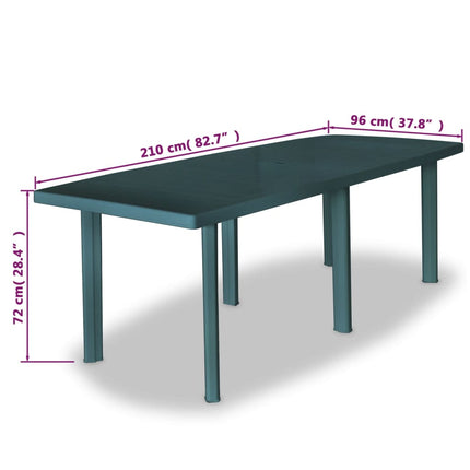 Ensemble À Manger D'extérieur 11 Pcs Plastique