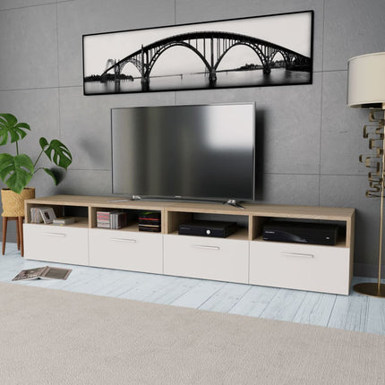 Meubles Tv 2 Pcs Bois D’ingénierie 95X35X36 Cm