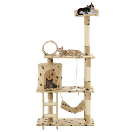 Arbre À Chat Avec Griffoirs En Sisal 140 Cm