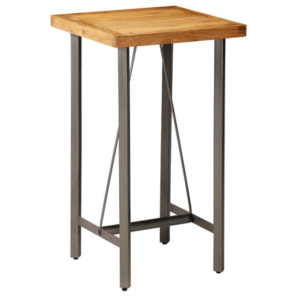 Table De Bar Teck Recyclé Massif