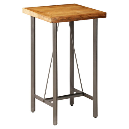 Table De Bar Teck Recyclé Massif