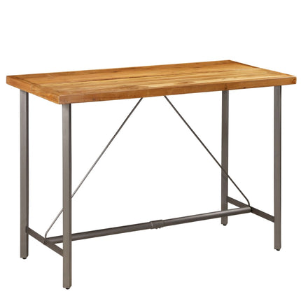 Table De Bar Teck Recyclé Massif
