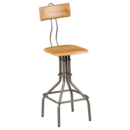 Chaises De Bar Lot De 2 Teck Massif De Récupération