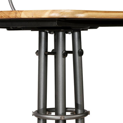 Chaises De Bar Lot De 2 Teck Massif De Récupération