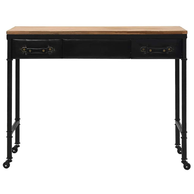 Table Console Mdf Et Bois De Sapin 100 X 33,5 X 80 Cm