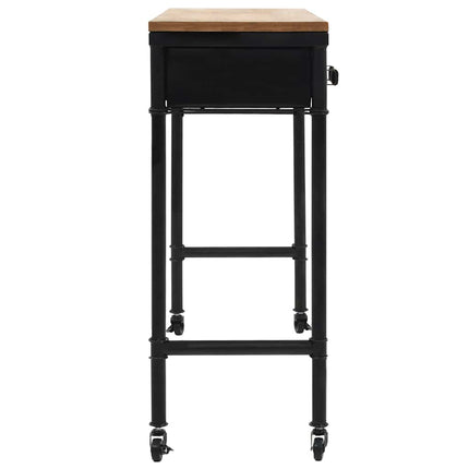 Table Console Mdf Et Bois De Sapin 100 X 33,5 X 80 Cm