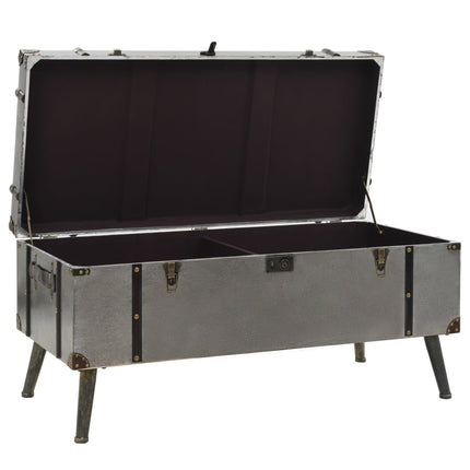 Table Basse Mdf Et Aluminium 102X51X47,5 Cm