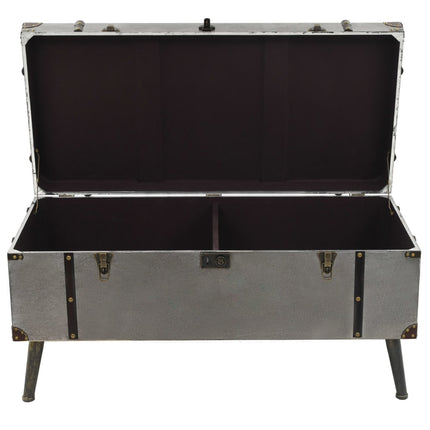 Table Basse Mdf Et Aluminium 102X51X47,5 Cm