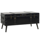 Table Basse Mdf Et Acier 102X51X48 Cm