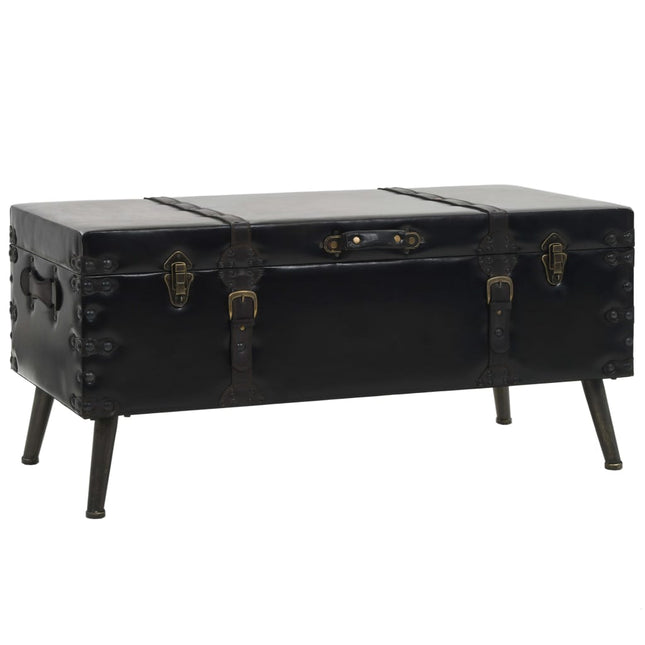 Table Basse Mdf Et Acier 102X51X48 Cm