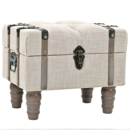 Ensemble De Bancs De Rangement 3 Pcs Bois Massif Et Acier