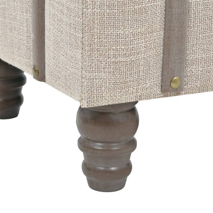 Banc De Rangement Bois Massif Et Acier 111X34X37 Cm