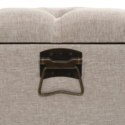 Banc De Rangement Avec Dossier Tissu