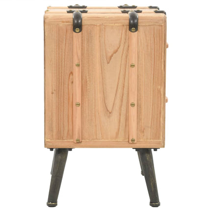 Table De Chevet Bois De Sapin Massif 50 X 35 X 57 Cm