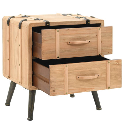 Table De Chevet Bois De Sapin Massif 50 X 35 X 57 Cm