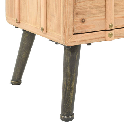 Table De Chevet Bois De Sapin Massif 50 X 35 X 57 Cm