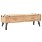 Meuble Tv Bois De Sapin Massif 120X33X35 Cm