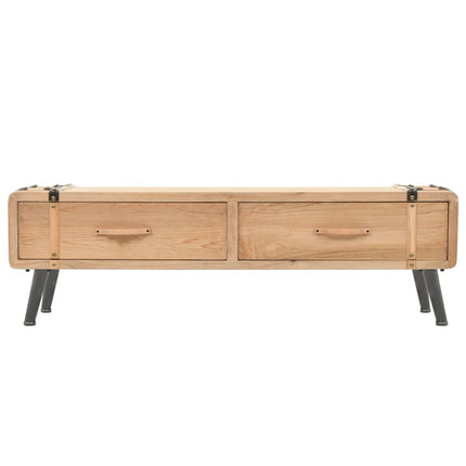 Meuble Tv Bois De Sapin Massif 120X33X35 Cm
